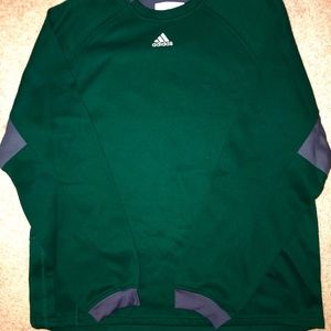 Adidas oversized green sweatshirt